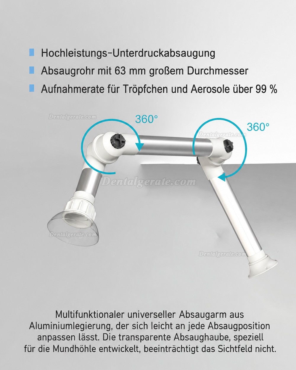 RUIWAN RD90 Zahnklinik Externe orale Aerosol Absaugung mit UV-Desinfektion
